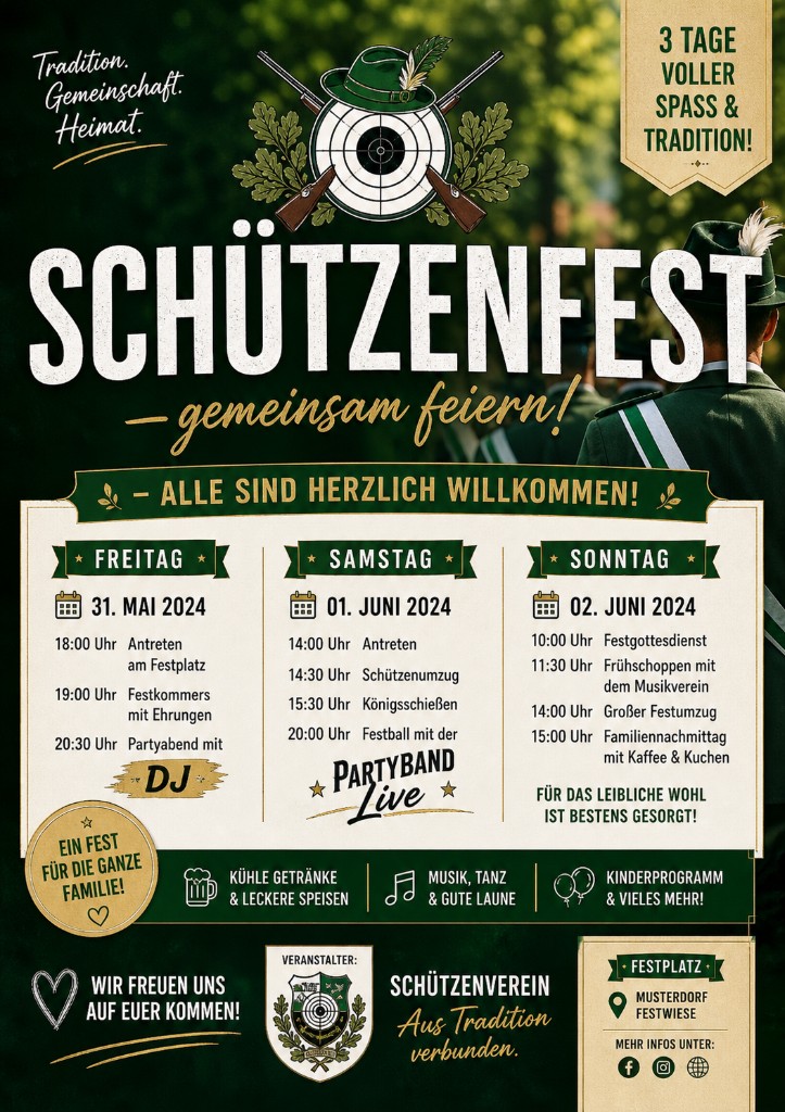 Print-Referenz: Werbeflyer Küchen-Traum – moderne Küchenfotos, Leistungsübersicht und Termin-Call-to-Action