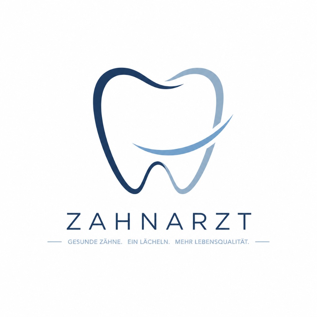 Logo-Referenz: Zahnarzt – Corporate Design mit Zahn-Icon und Claim